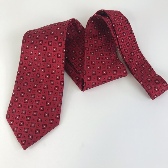 Donald Trump Tie EUC Beautiful Red Black White - Picture 6 of 8